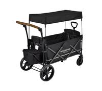 Wonderfold X2R Push & Pull Quad Stroller Wagon - Black