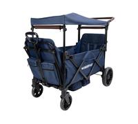 Wonderfold X2R Push & Pull Quad Stroller Wagon - Sapphire Navy