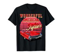 Wonderful American Fifties Retro Sunset 50s Vintage Car T-Shirt