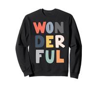 WONDERFUL Bold Colorful Letters for Inclusion Sweatshirt
