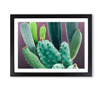 Wonderful Cactus Framed Print | A3 Black Framed Wall Art | Ready to Hang | Modern Nature Picture | Living Room Bedroom Lounge Office