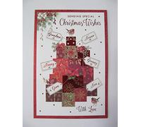 WONDERFUL COLOURFUL SENDING SPECIAL WISHES OPEN CHRISTMAS GREETING CARD