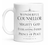 Wonderful Counsellor Mighty God Isaiah 9:6 Gift Mug