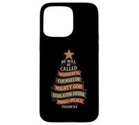 Wonderful Counselor Christian Christmas Bible Verse Design Case for iPhone 15 Pro Max