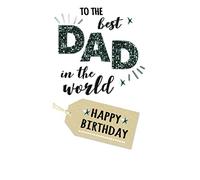 Wonderful Dad Birthday Greeting Card Hand-Finished Champagne Range Cards JGS612
