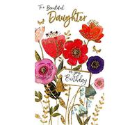 Wonderful Daughter Birthday Greeting Card Hand-Finished Champagne Range Cards