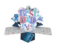 Wonderful Father Best Dad Ever Pop Up Card Father's Day, Birthday, Any Occasion POP001F08