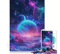 Wonderful Galaxy Space 1000 Piece Jigsaw Brain Skill Game High Precision Die Cut Fascinating Hobby for Idle Moments (50x75cm)