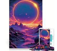 Wonderful Galaxy Space 1000-piece Jigsaw Puzzles Brain Fun Training Seamless Fit Precise Pieces Fascinating Hobby for Idle Moments (38x52cm)