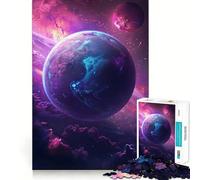 Wonderful Galaxy Space 1000 Piece Jigsaws for Adults Brain Training Fun Clean Cut Sturdy Components Calming Mental Break Activity (38x26cm)