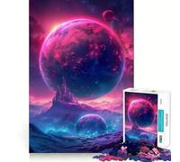 Wonderful Galaxy Space 1000 Piece Teenager Puzzles Cognitive Train Game Zero Gap Compact Fun for Family Game Time (50x75cm)