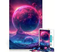 Wonderful Galaxy Space 1000 Pieces Puzzles for Adults Mind Exercise Play Precision Cut Smooth Edges Relaxing Indoor Group Activity (38x26cm)