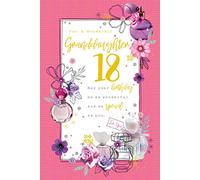 Wonderful Granddaughter 18 18th Today Perfume Happy Birthday Card Lovely Verse