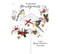 Wonderful Grandparents Embellished Christmas Card Joie De Vivre Greeting Cards