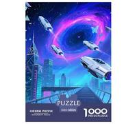 Wonderful Ideas Puzzle 1000 Pieces for Adults Mindful Relaxing Hobby Future World Eco-Friendly Thick Board 38x26cm/1000pcs