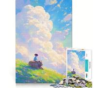 Wonderful Landscape Jigsaw Puzzles1000 Pieces Brain Recall Game Premium Laser Cut Quality Absorbing Activity for Quiet Nights (38x52cm)