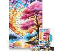 Wonderful Landscape Jigsaws 1000 Pieces for Adults Memory Boost Game Professional Grade Cutting Heartwarming Gathering Activity (38x52cm)