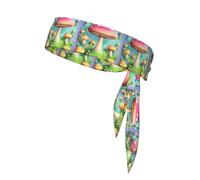 Wonderful Little Mushrooms Sweat-Absorbing Sports Headband, Unisex Sports Headband, Suitable for Outdoor Travel and Various Sports.