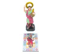 WONDERFUL Magnet and Statue of Saint Pancracy, Decorative Religious Figure, 12 cm, Resin Multicolor