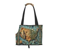 Wonderful map of the United States print Puppy Carrier Walking Dog Bags Pets Dogs Carrier Bags for small Dogs and Cat and Rabbit