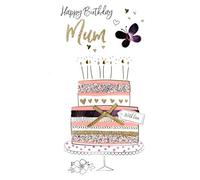 Wonderful Mum Birthday Greeting Card Hand-Finished Champagne Range Cards JGS608