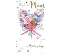 Wonderful Mum Blooming With Gratitude Mother's Day Hand-Finished Greeting Card