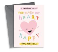 Wonderful Mummy Mother's Day Card - You Make My Heart Happy