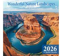 Wonderful Nature Landscapes 2026 Calendar: awe-inspiring natural scenes from around the globe