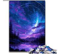Wonderful Night Sky 1000 Pieces Jigsaw Puzzle For Adults Teens, Help The Brain Exercise Addictive Toys to Cultivate Patience Unique Challenge Game (26x38cm)