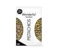 Wonderful Pistachios No Clams Unsalted Nuts 6oz Resealable Bag Protein Snacks Gluten Free Healthy Snack