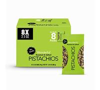 Wonderful Pistachios No Shells 2.5 Bag (Pack of 8) Roasted and salted, 20 Ounce