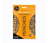 Wonderful Pistachios No Shells, Honey Roasted Nuts, 5.5 Ounce Resealable Bag, Protein Snacks, Gluten Free, Healthy Sweet Snacks