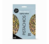 Wonderful Pistachios, No Shells, Roasted and Lightly Salted Nuts, 6 Ounce Resealable Bag