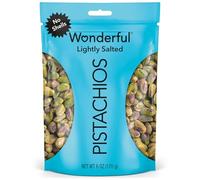 Wonderful Pistachios, No Shells, Roasted and Lightly Salted Nuts, 6 Ounce Resealable Bag