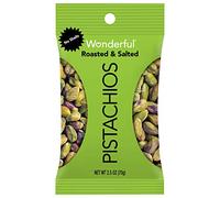 Wonderful Pistachios, No Shells, Roasted and Salted, 2.5 Ounce Bag