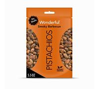 Wonderful Pistachios No Shells, Smoky Barbecue Flavored Nuts, 5.5 Ounce Resealable Bag, Protein Snacks, Gluten Free Snacks, Healthy Snack