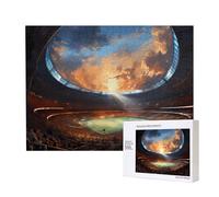 Wonderful soccer game Wooden Picture Puzzle 500 Pieces - Horizontal Jigsaw, Family Leisure and Brain Challenge