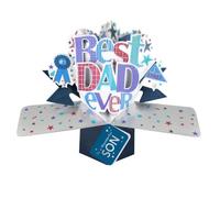 Wonderful Son Best Dad Ever Pop Up Card Father's Day, Birthday, Any Occasion POP001F24