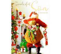 Wonderful Son Singing Musical Christmas Card Sound of Christmas Range XSING140 XSING140
