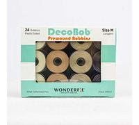 Wonderful Speciality Threads DecoBob Prewound Bobbins, Size M Longarm (Neutral)