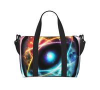 Wonderful Universe Print Weekend Holdall 41cm Water Resistant Duffle Cabin Luggage Under Seat Travel Tote for Women