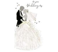 Wonderful Wedding Greeting Card Hand-Finished Champagne Range Cards JGS665