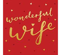 Wonderful Wife with Love Valentine's Day Card Valentines Greeting Cards 483844