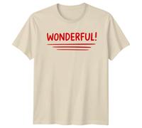 Wonderful Word Art Positive Messages Graphic Tee Mens T-Shirt Womens Unisex Top Expressive Typography L