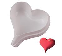 WonDerfulC Heart Mousse Cake Silicone Mould DIY 3D Cake Candle Cuffins Jelly Ice Tube Tray Baking Moulds Glycerin Soap Bar Silicone Mold Pan (Pointed Heart)