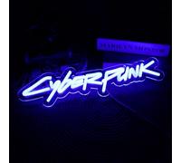 WonderfulLife Game Cyberpunk Neon Sign for Game Zone Decor,Shooting Games Led Lights for Man Cave Gaming Room Internet Bar or Bedroom Decoration.5V USB Powered,Easy Hanging.