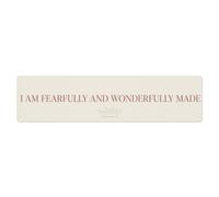 Wonderfully Made Scripture Positive Quote Metal Tin Sign