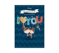 WONDERFULLY WORDED I LOVE YOU TO MY HUSBAND BIRTHDAY GREETING CARD