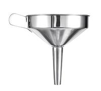 wonderfulwu Stainless Steel Kitchen Funnel with Removable Filter 10/12 / 14/16/ 20/24 cm Diameter (24cm, with Removable Filter)