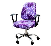 wonderfulwu Stretch Chair Covers Spandex Office Computer Chair Cover Removable Washable Rotate Swivel Chair Protective Covers